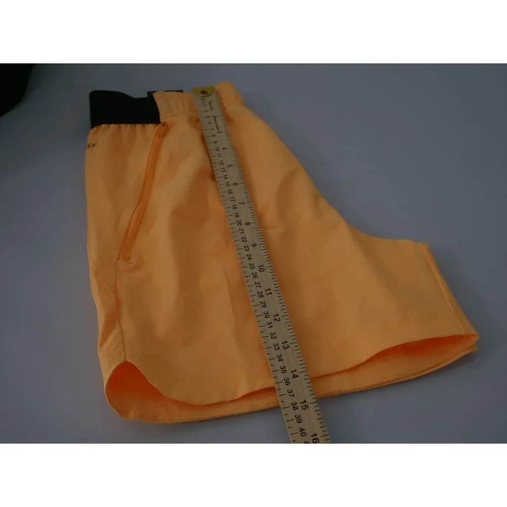 adidas Men's Axis Woven 5” Training Shorts Zippered hand pockets  Yellow XS